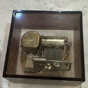 Vintage Japanese  Music Box with Gold Accents